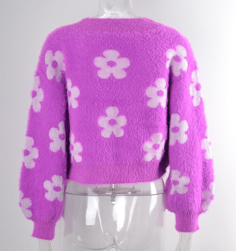 Internet celebrity trendy short knitted sweater