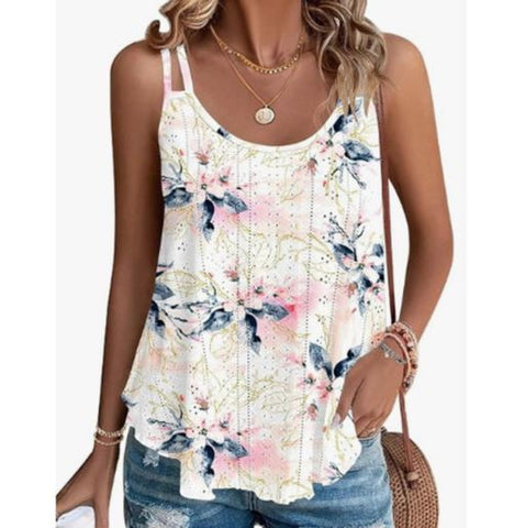 Solid color round neck women's base camisole vest