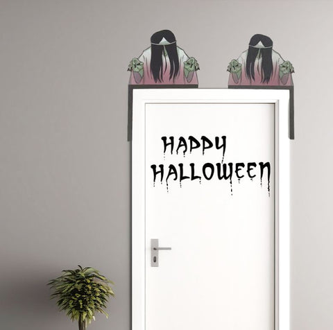 Halloween wooden door hanging switch hanging