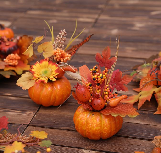 Halloween table top foam pumpkin interior decoration decorations