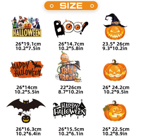 Halloween themed pumpkin door wall hanging decoration