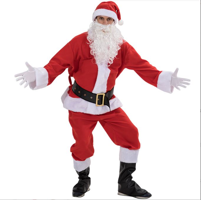 Santa Claus costume set of seven pieces