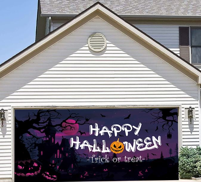 Halloween garage decoration background fabric tapestry fabric