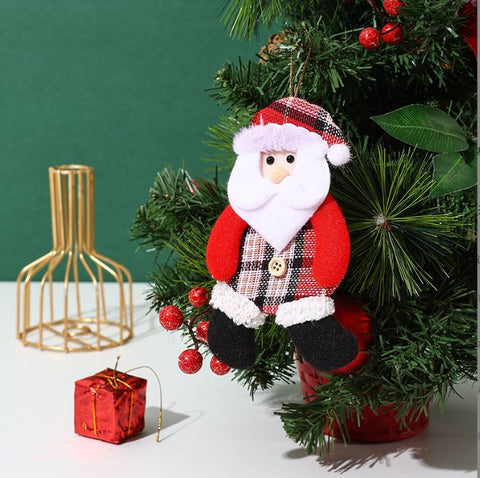 Walking Santa Claus Christmas Tree Pendant