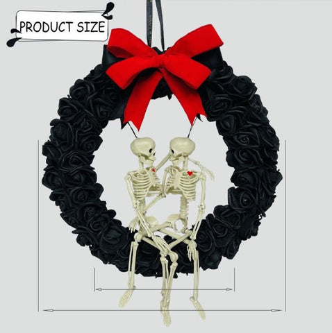 Halloween New Creative Gothic Skull Wreath Pendant