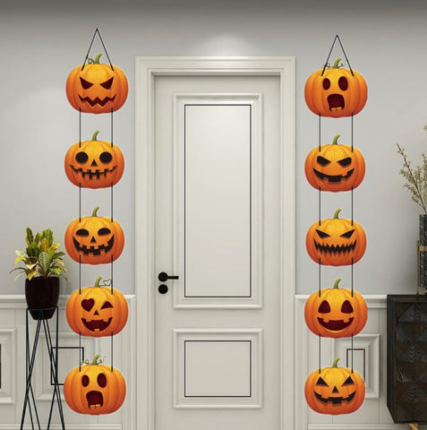 Halloween Pumpkin Ornament Door Hanging
