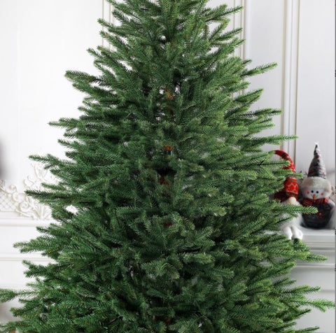 High-grade pure PE with lights, luxurious decoration and dense simulation Christmas tree