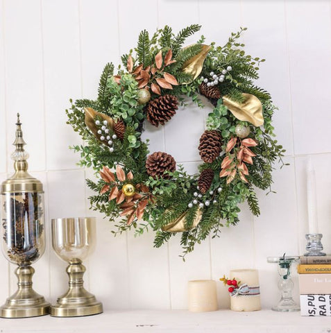 New Pinecone Flower Crown Door Hanging Pendant