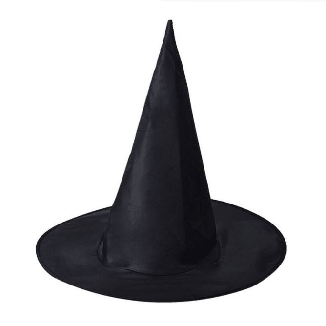 Halloween Black Oxford Makeup Ball Witch Hat Magician Hat