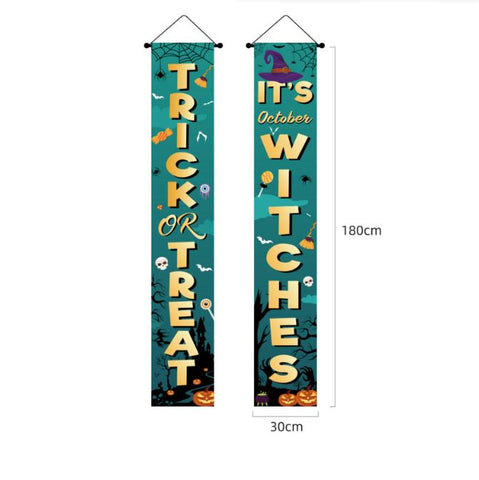Halloween door curtain couplet decoration