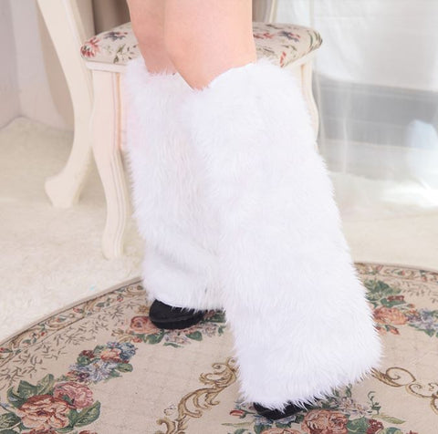 The price for a pair of Christmas plush leg covers