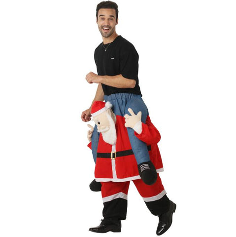 Santa Claus back pants festive atmosphere party funny costume stage costume