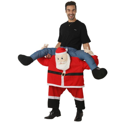 Santa Claus back pants festive atmosphere party funny costume stage costume