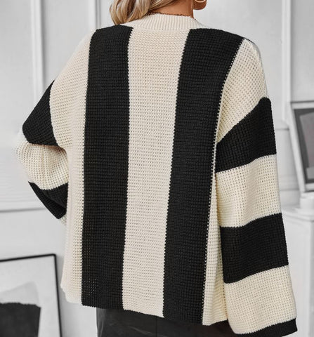 Autumn and Winter New Casual Loose Women's Knitted Shirt