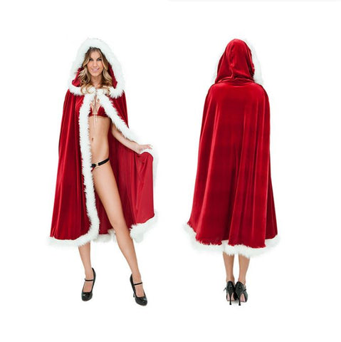 Christmas hooded cloak