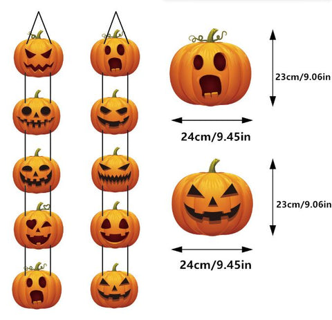 Halloween Pumpkin Ornament Door Hanging