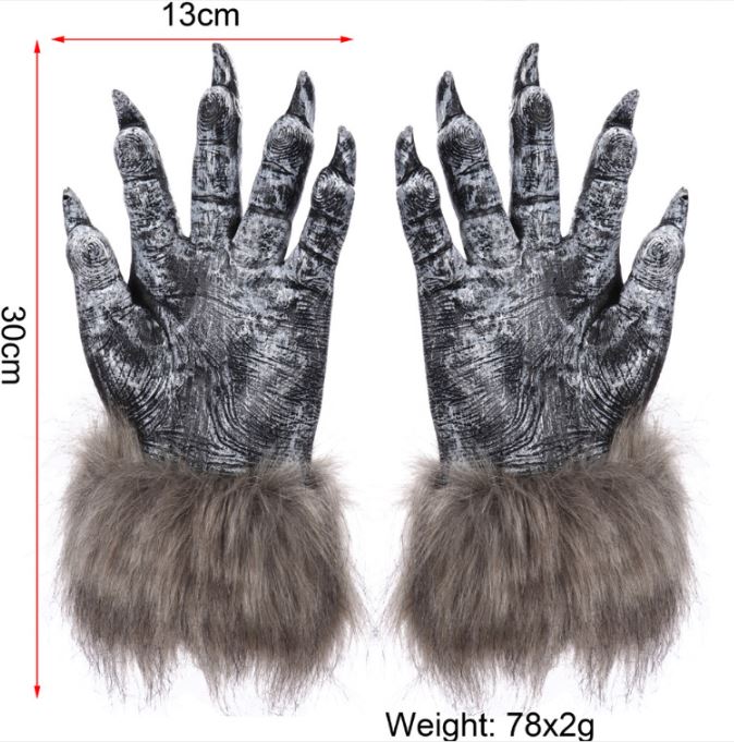 Halloween Werewolf Gloves Terror Wolf Fury Beast Gloves