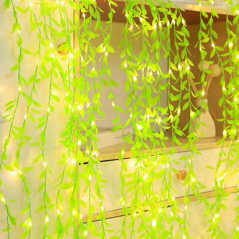 LED simulation flower vine leaf strip decorative creative colorful light string
