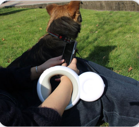 Multi functional pet automatic retractable traction rope with night light and garbage bag