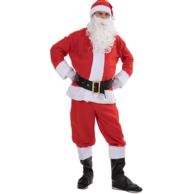 Santa Claus costume set of seven pieces