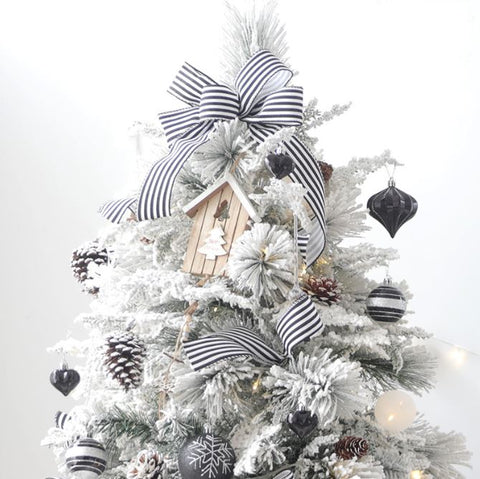 White Snow flocked Christmas tree