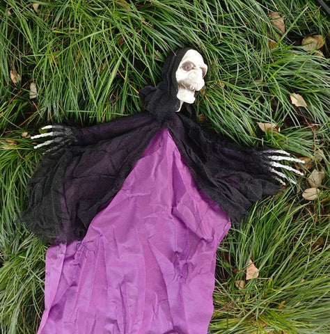 Halloween Witch Crown Witch Skeleton Ghost Decorative Pendant Horror Party Hanging