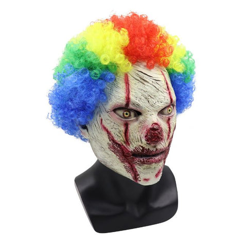 Halloween colored demon clown funny mask