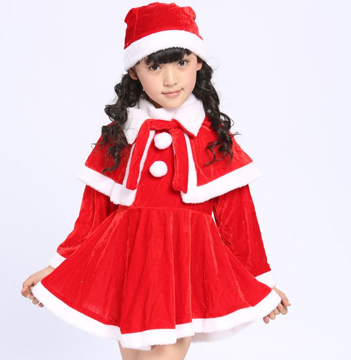Christmas Children's Red Performance Dress