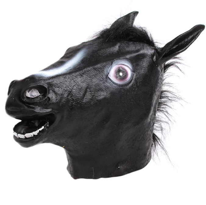 Halloween Horsehead Mask Headset