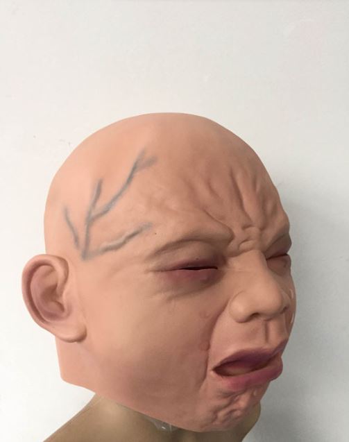 Crying Face Baby Mask Halloween Mask Bar Pair Props