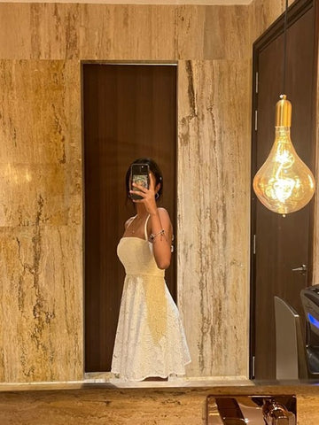 Short Ivory Party Dress ,Short Prom Dress