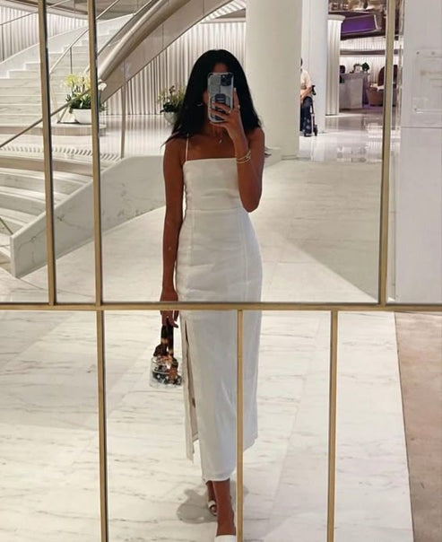 Elegant White Party Gown,Prom Dresses