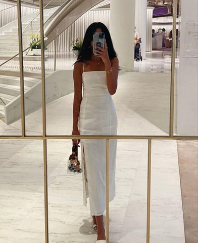 Elegant White Party Gown,Prom Dresses