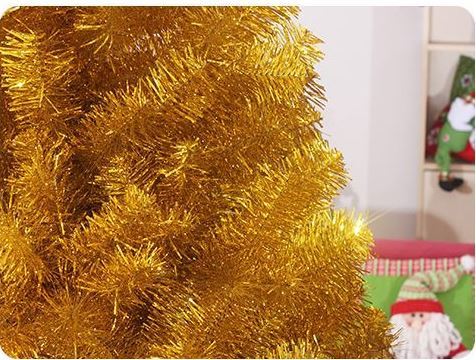 Golden Christmas tree