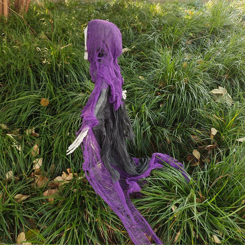 Halloween Purple Skull Horror Party Ornament Prop