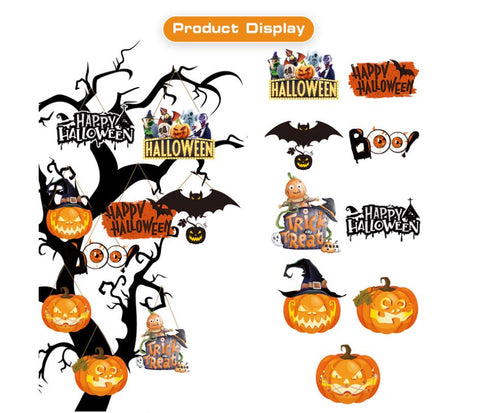 Halloween themed pumpkin door wall hanging decoration