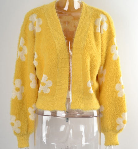 Internet celebrity trendy short knitted sweater