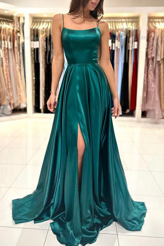 Long A-Line Prom Dress with Split Detail