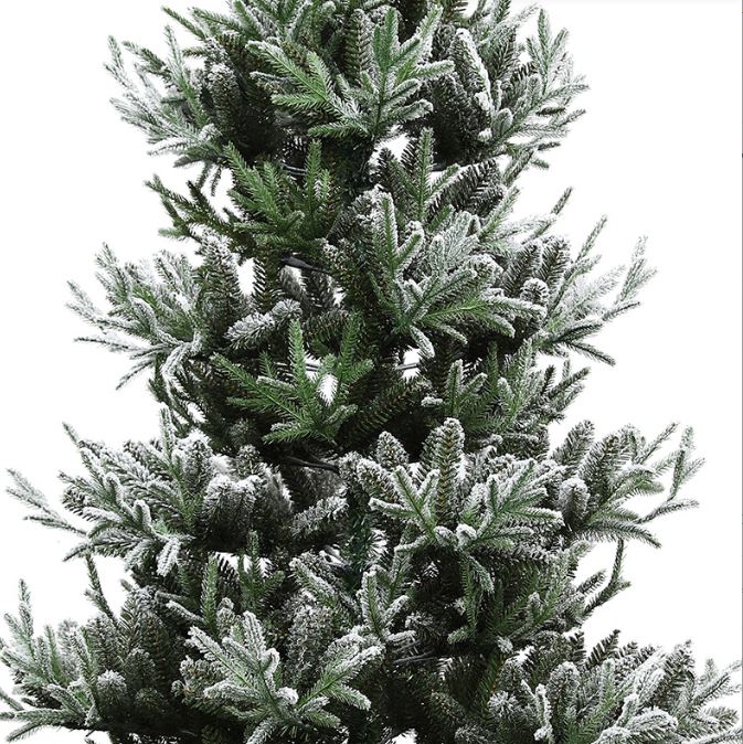 Flocked Snowflake Christmas tree