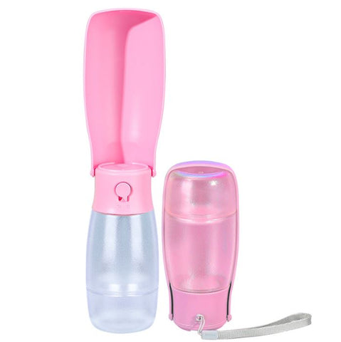 Portable pet foldable water dispenser for outdoor use