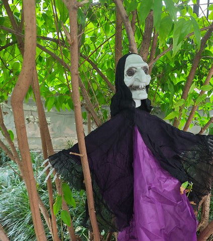 Halloween Witch Crown Witch Skeleton Ghost Decorative Pendant Horror Party Hanging