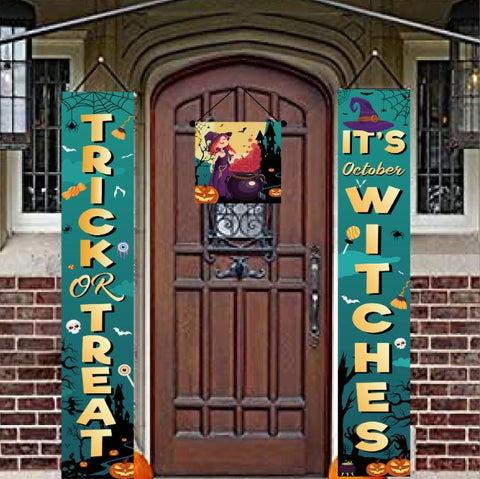 Halloween door curtain couplet decoration