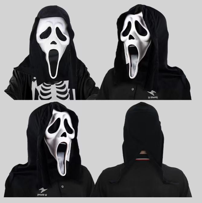 Halloween single piece funny face mask headgear