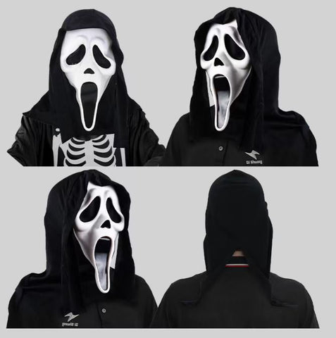 Halloween single piece funny face mask headgear