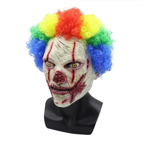 Halloween colored demon clown funny mask