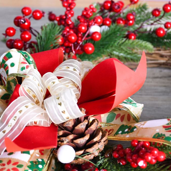 New Red Fruit Hanging Door Christmas Wreath