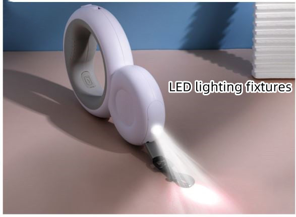 Multi functional pet automatic retractable traction rope with night light and garbage bag