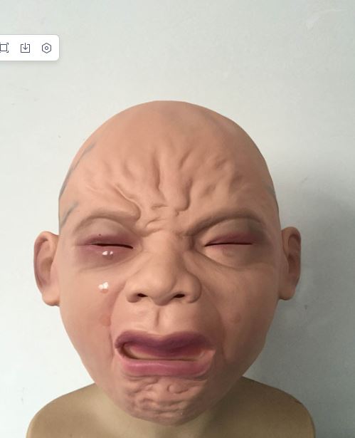 Crying Face Baby Mask Halloween Mask Bar Pair Props