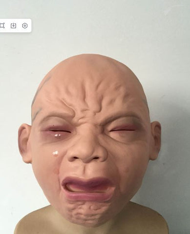 Crying Face Baby Mask Halloween Mask Bar Pair Props