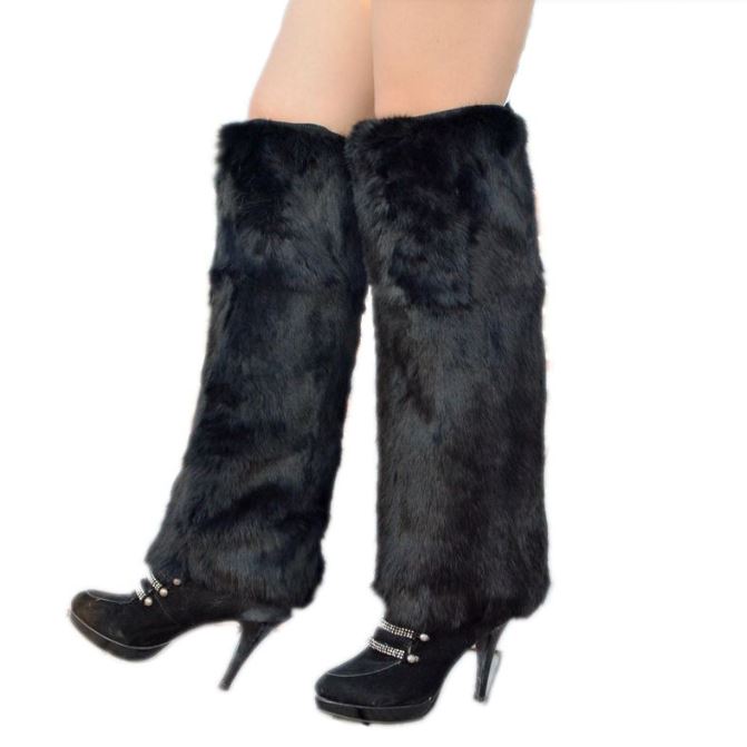 The price for a pair of Christmas plush leg covers
